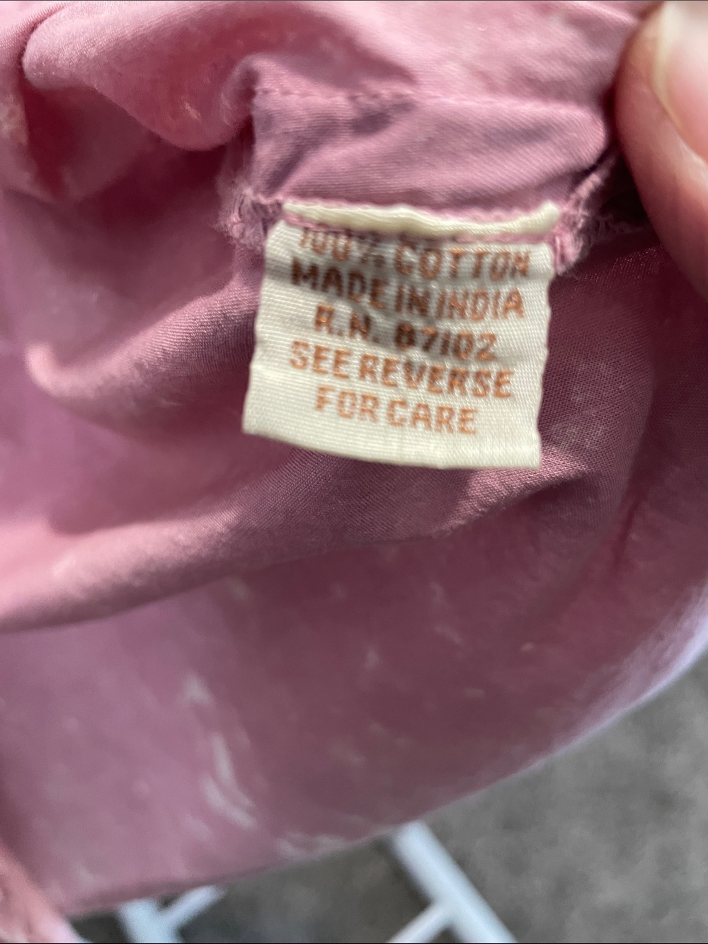 Light Pink Embroidered Mineral Washed Button-Up Shirt - Picture 4 of 5